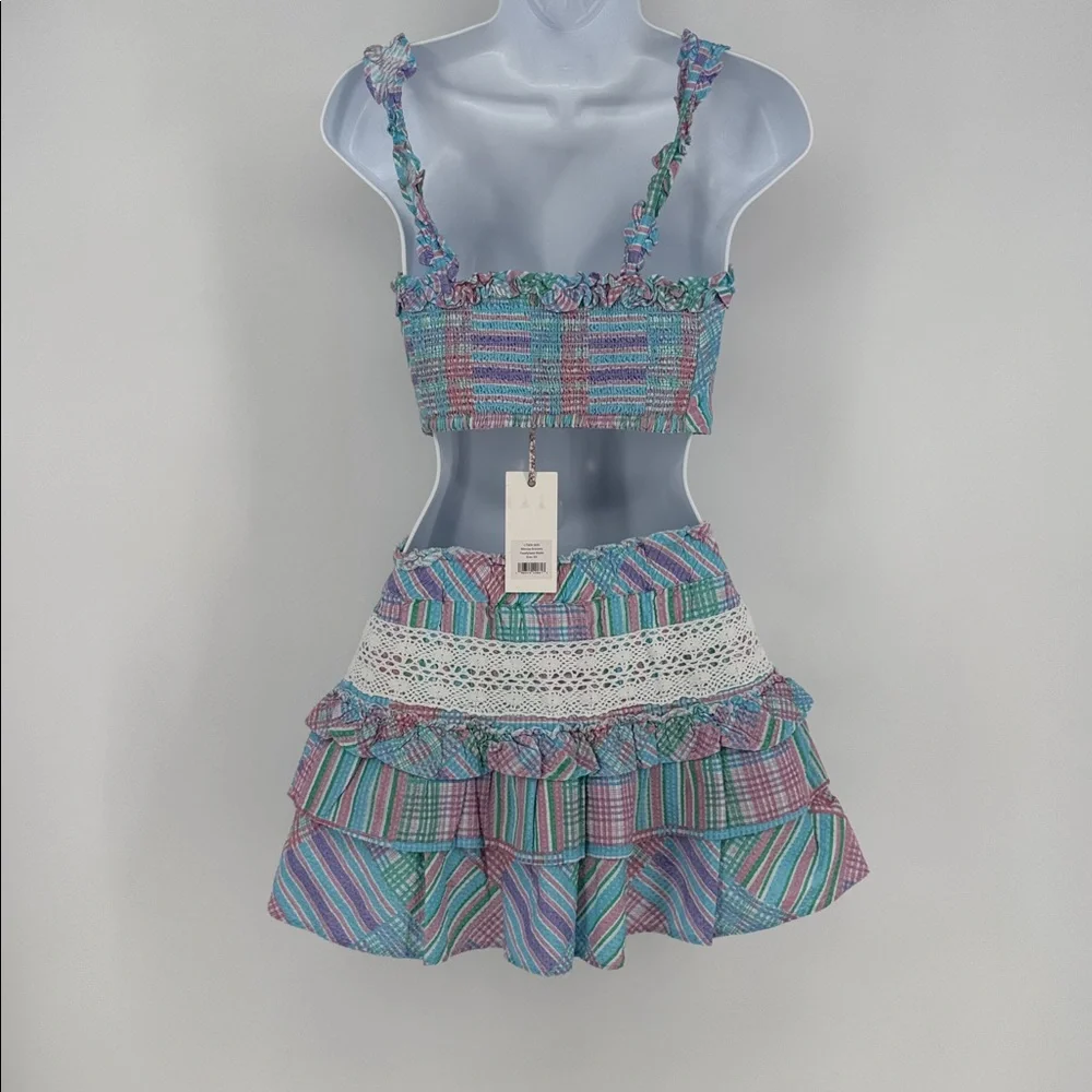 LoveShackFancy Candyland Mireya Bralette & Corbette Skirt Set NWT - Picture 7 of 12